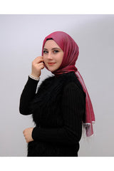 Silky Bordeaux Shawl - Breathable & - TryAladdin