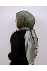 Silky Khaki Shawl - Lightweight & Breathable Polyester - TryAladdin