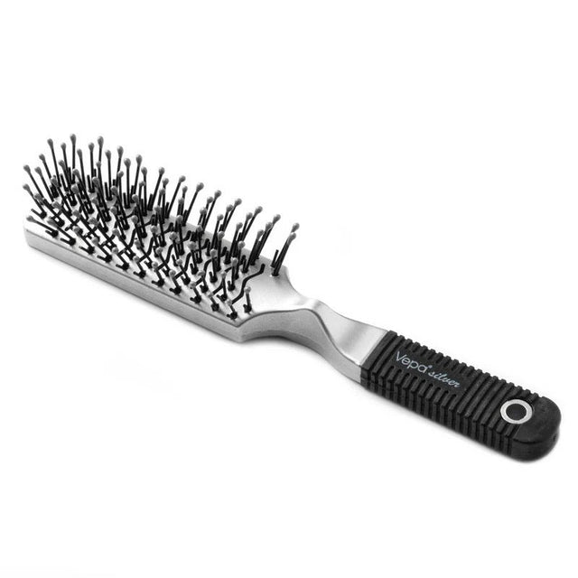 Silver Hair Brush for Detangling & Smooth Styling - TryAladdin