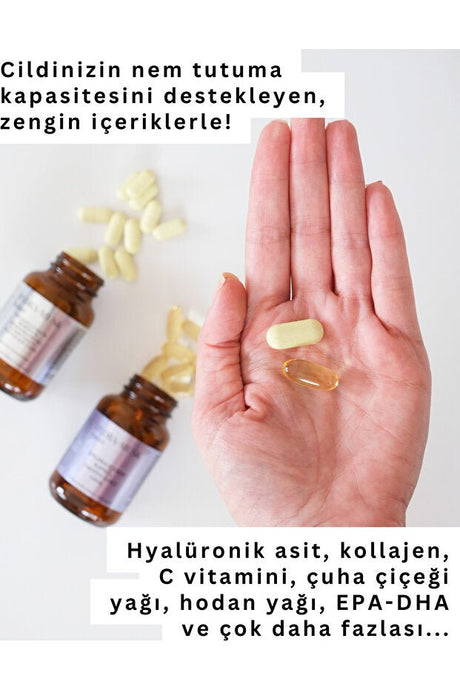 Skin Hydration & Collagen Supplement - 30 Tablets + 30 Capsules - TryAladdin