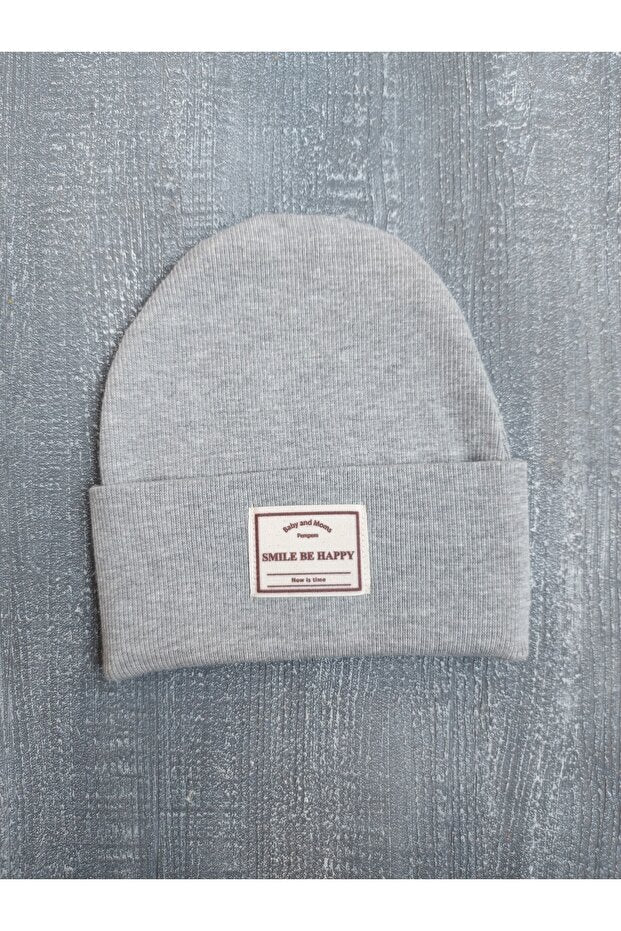 Smile Be Happy' Baby Beanie - Soft cotton - TryAladdin