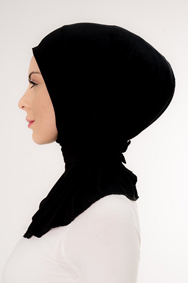 Snap - Button & Tie Ready - to - Wear Hijab - 50cm Practical Shawl - TryAladdin