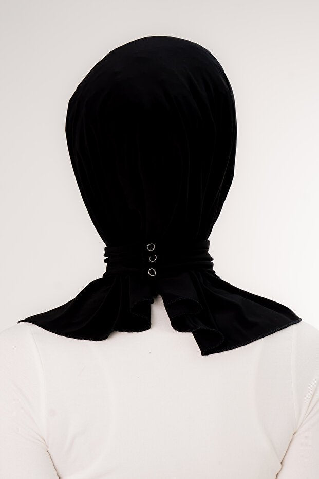 Snap - Button & Tie Ready - to - Wear Hijab - 50cm Practical Shawl - TryAladdin