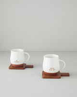 Premium New Bone China Mug Saucer Set White