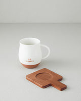 Premium New Bone China Mug Saucer Set White