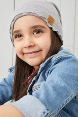 Soft 100% Cotton Baby Beanie Hat - Grey - TryAladdin