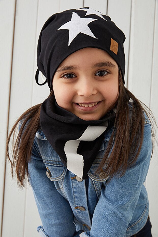 Soft 100% Cotton Beanie & Neck Warmer Set - TryAladdin