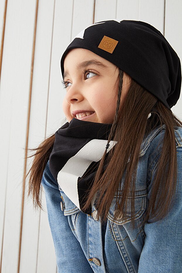 Soft 100% Cotton Beanie & Neck Warmer Set - TryAladdin