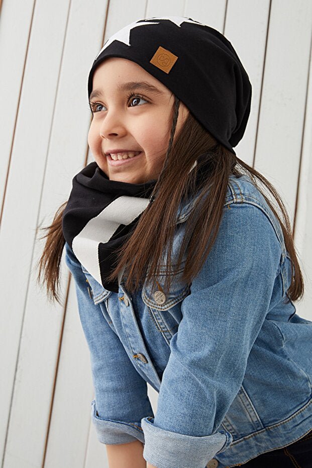 Soft 100% cotton Beanie & Neck Warmer Set - TryAladdin