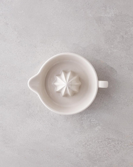 Premium Stoneware Ceramic Lemon Lime Squeezer Juicer Cream 18cm