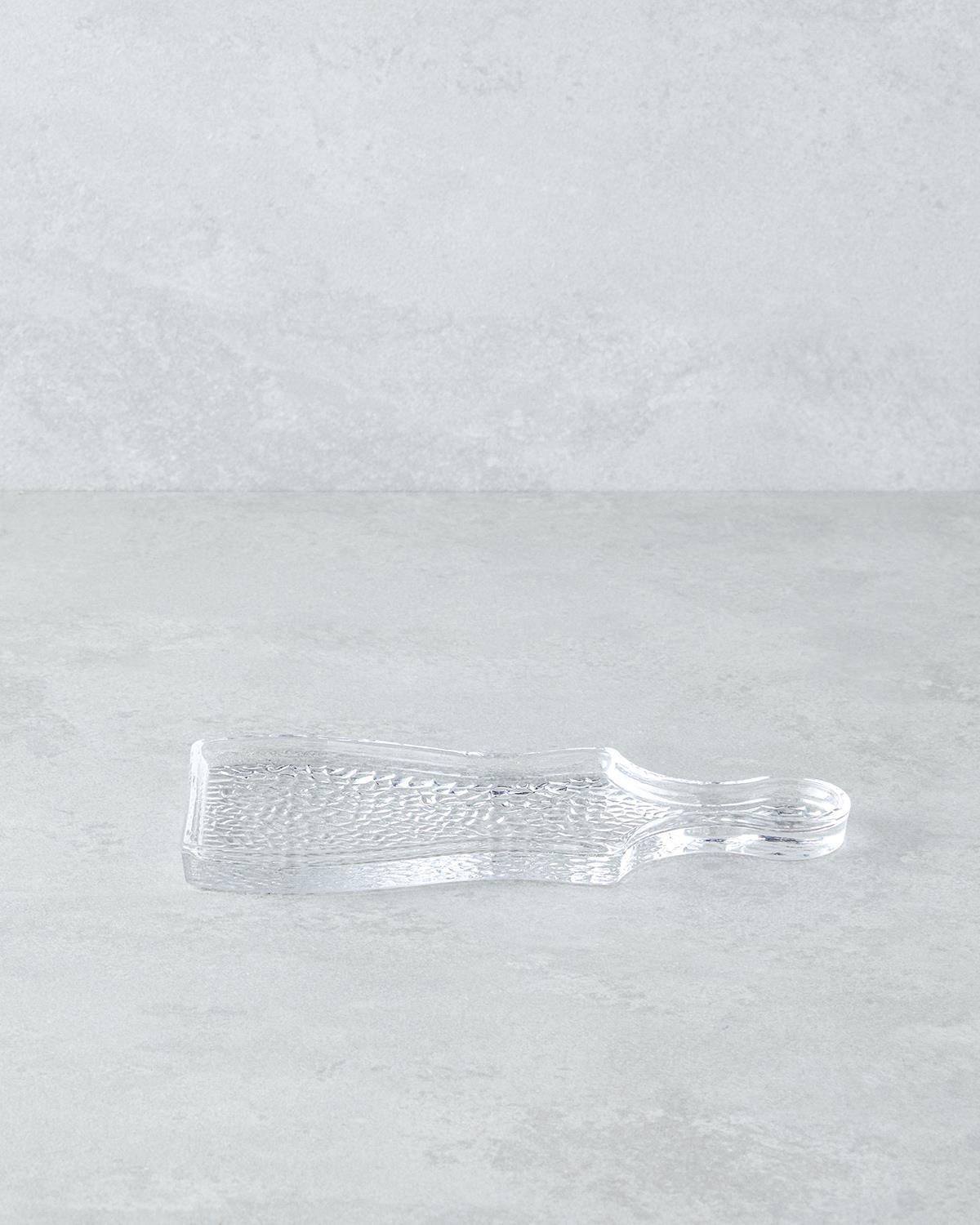 Professional Clear Glass Rectangular Serving Tray