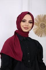 Soft Cotton Jazz Shawl - Burgundy - TryAladdin