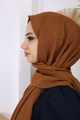 Soft Cotton Jazz Shawl - Chocolate Brown - TryAladdin