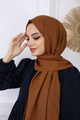 Soft Cotton Jazz Shawl - Chocolate Brown - TryAladdin