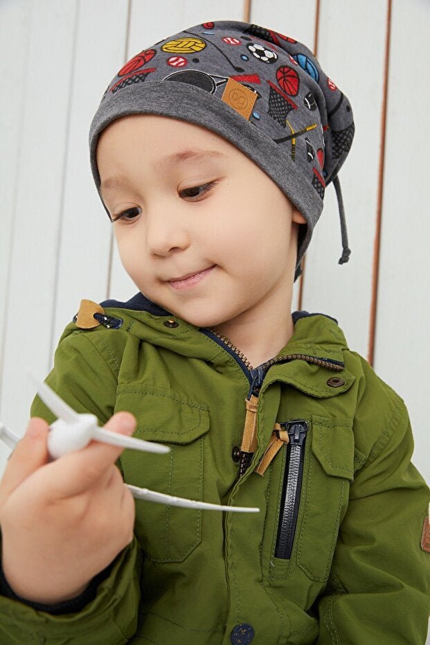 Soft Double - Layered Cotton Sports Beanie & Neck Warmer Set - TryAladdin