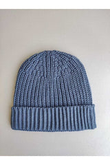 Soft Knitted Indigo Beanie for Babies & Kids - TryAladdin