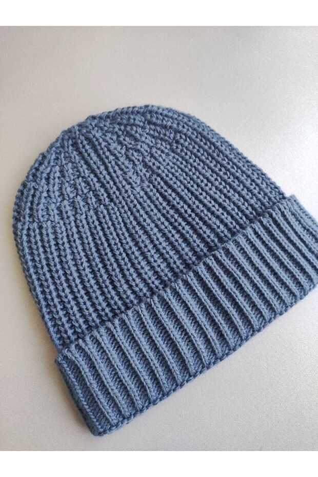 Soft Knitted Indigo Beanie for Babies & Kids - TryAladdin