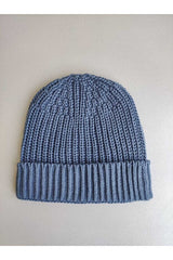Soft Knitted Indigo Beanie for Babies & Kids - TryAladdin
