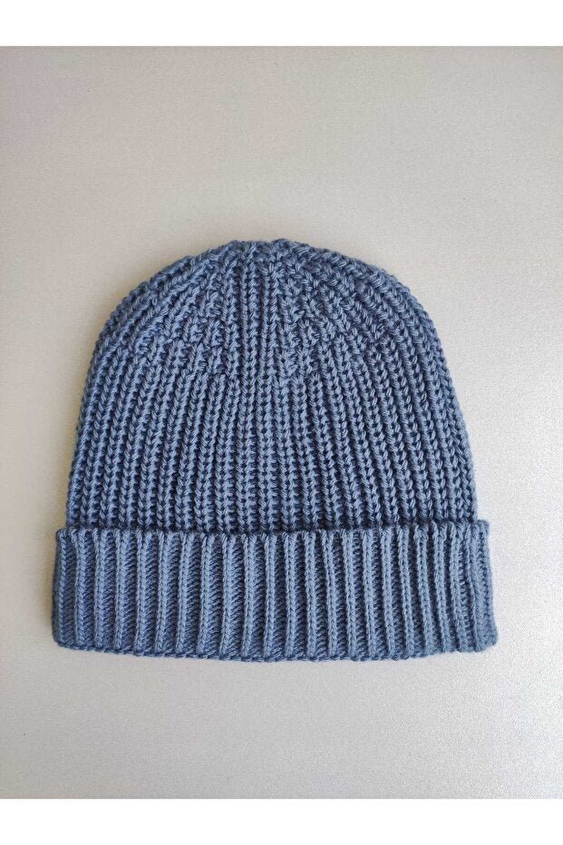Soft Knitted Indigo Beanie for Babies & Kids - TryAladdin