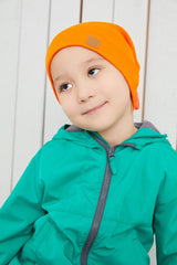 Soft Orange Ribbed Beanie & Neck Warmer Set - TryAladdin