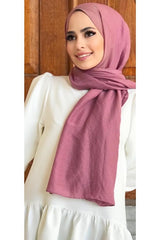 Soft Pink Cotton Jazz Shawl - TryAladdin
