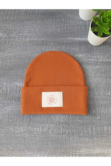Soft Ribbed Baby Beanie with Sun Label - TryAladdin