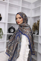 Soft Silk Cotton Shawl - Retro Pattern - TryAladdin