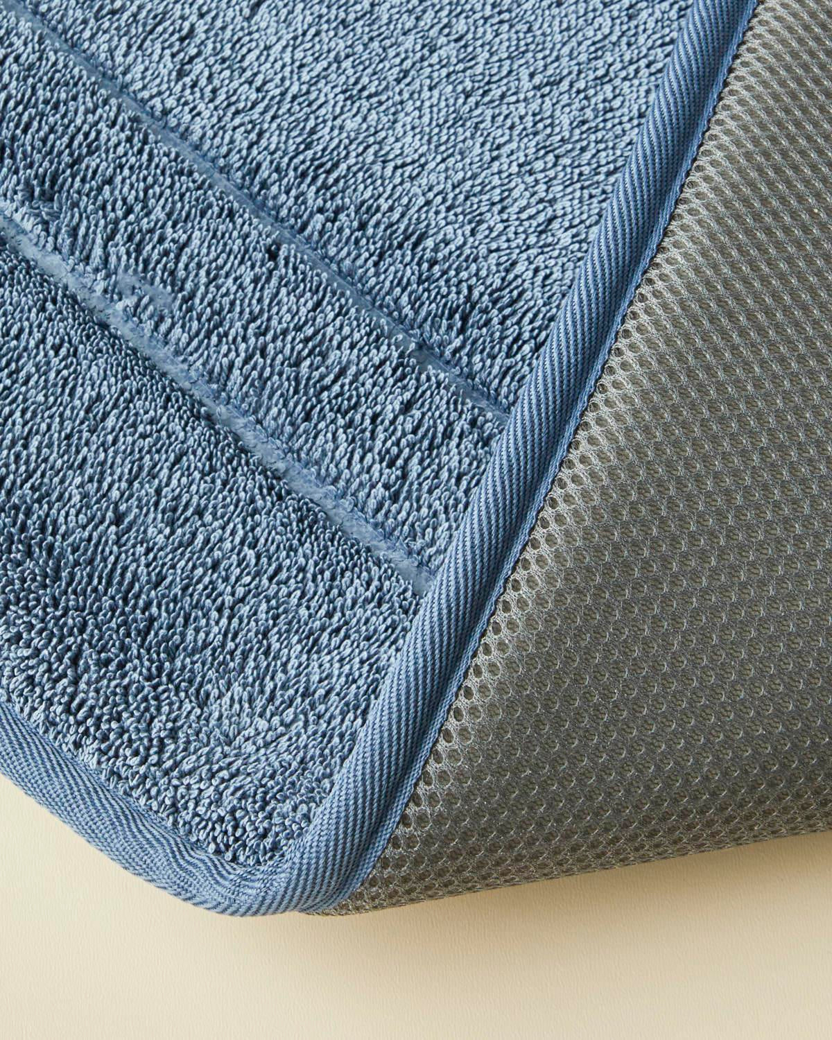 Premium Soft Step Non Slip Bath Mat 50x80cm Blue