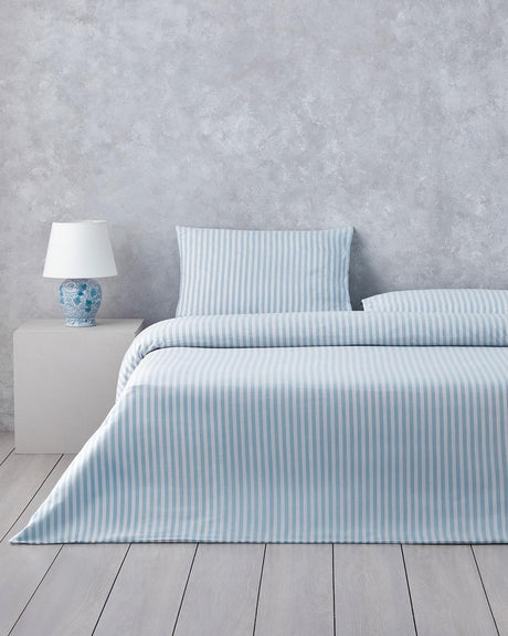 Premium-Yarn-Dyed-Soft-Streaks-Double-Duvet-Cover-Set-Blue