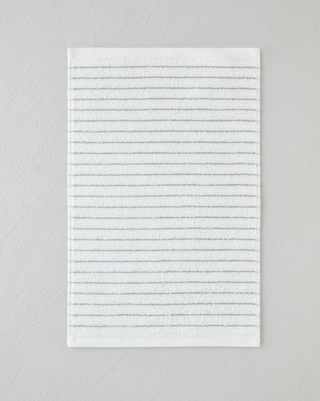 Professional Soft Stripe Cotton Hand Towel - Ivory