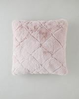 Soft Touch Rabbit Feel Plush Cushion Cover Powder Pink