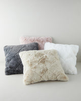 Soft Touch Rabbit Feel Plush Cushion Cover Powder Pink