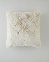 Luxury Soft Touch Rabbit Plush Decorative Pillow Cover Beige
