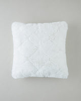 Premium Soft Touch Rabbit Plush Cushion Cover   White Decorative Home Accent