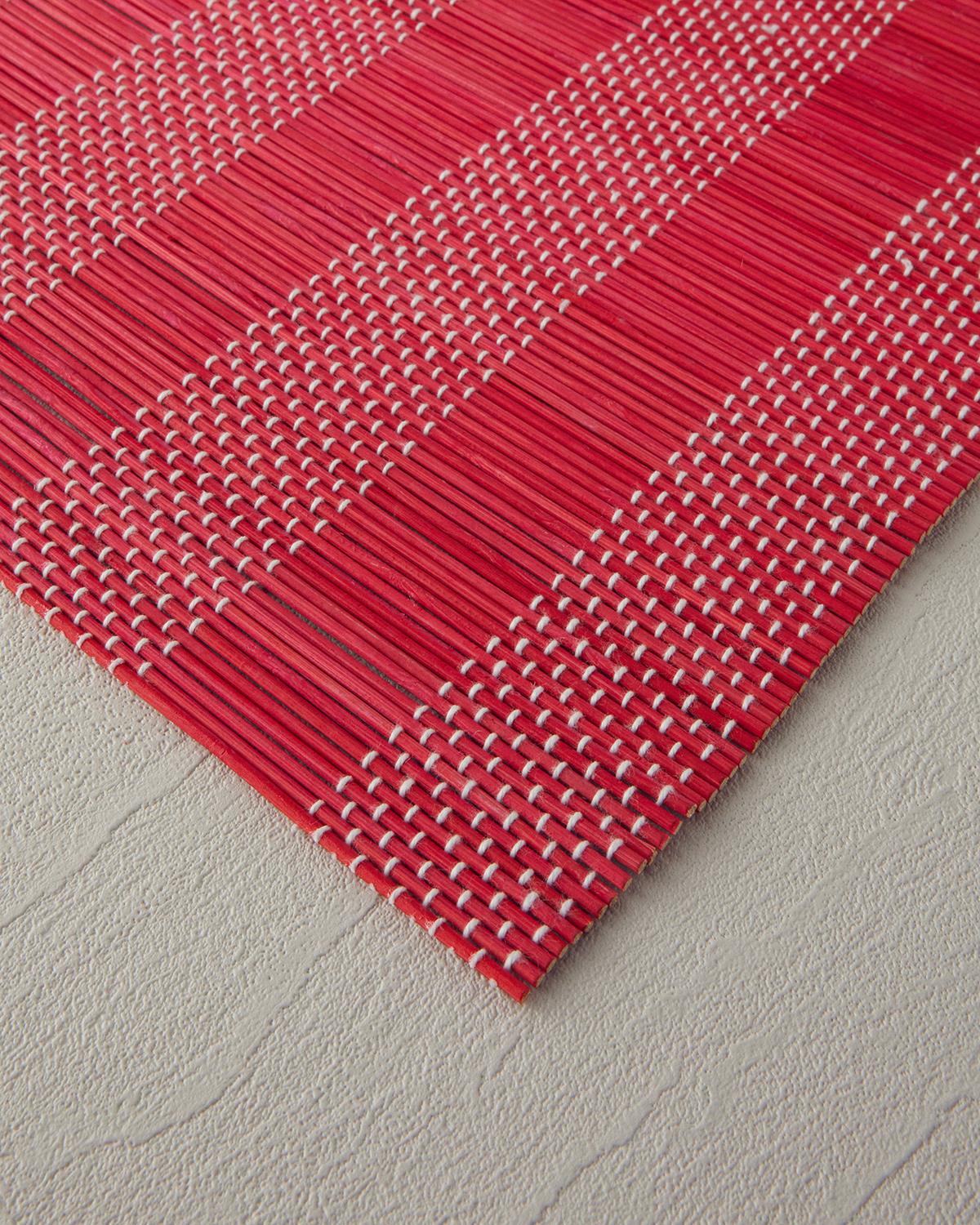 Four Piece Colorful Bamboo Placemat Set Durable Tableware