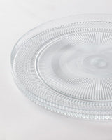 Sophisticated Clear Glass Serving Plate - Modern Minimalist Design - TryAladdin