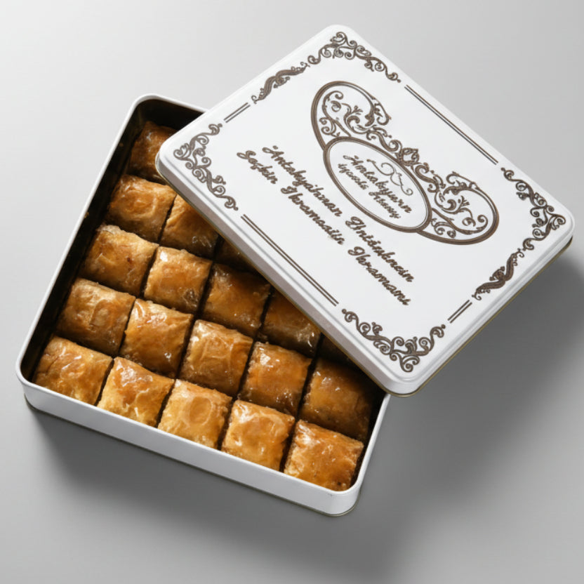 Asi | Special Mini Baklava with Walnut in Gift Metal Box - TryAladdin