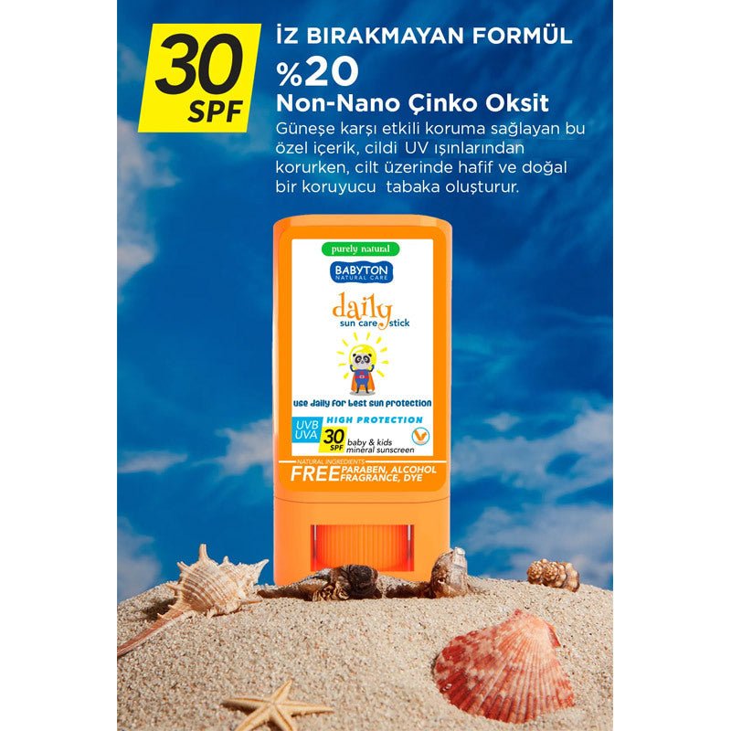 SPF 30 Mineral Sunscreen Stick - Broad Spectrum UV Defense - TryAladdin