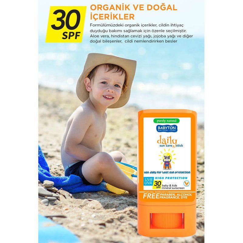 SPF 30 Mineral Sunscreen Stick - Broad Spectrum UV Defense - TryAladdin