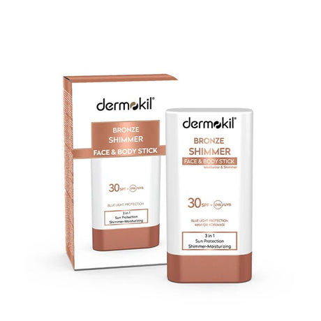 SPF 30+ Shimmer Sunscreen Stick - Hydrating Face & Body UVA/UVB & Blue Light Protection - TryAladdin