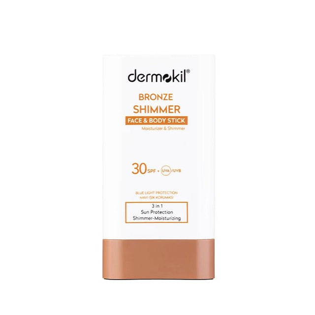SPF 30+ Shimmer Sunscreen Stick - Hydrating Face & Body UVA/UVB & Blue Light Protection - TryAladdin