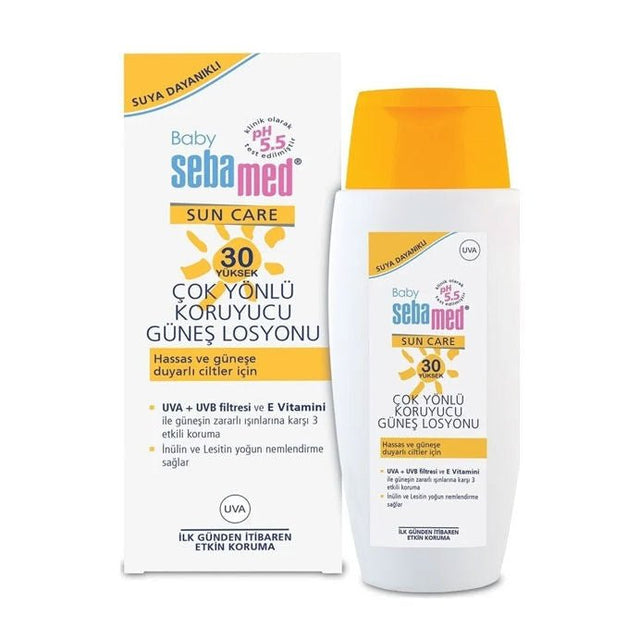 SPF 30 Sun Lotion - 3 - in - 1 UVA/UVB Protection for Sensitive Skin - TryAladdin