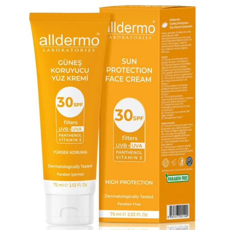 SPF 30 Sun Protective Face Cream - Anti - Aging & Hydrating with Vitamin E - TryAladdin