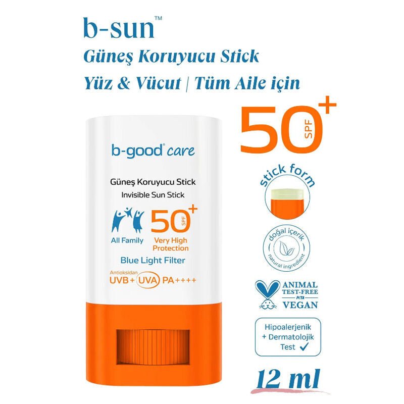 SPF 50+ Broad Spectrum Sunscreen Stick - Family - Friendly & Moisturizing - TryAladdin