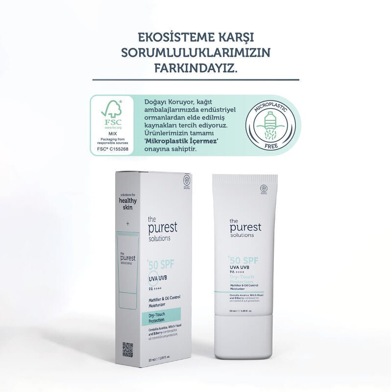 SPF 50 Dry Touch Sunscreen - Hyaluronate Matte UV & Blue Light Protection - TryAladdin