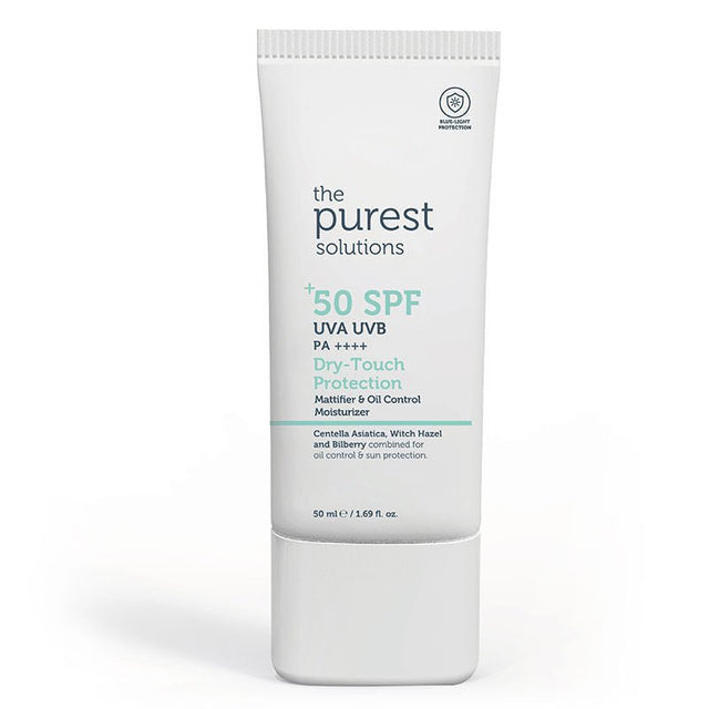 SPF 50 Dry Touch Sunscreen - Hyaluronate Matte UV & Blue Light Protection - TryAladdin