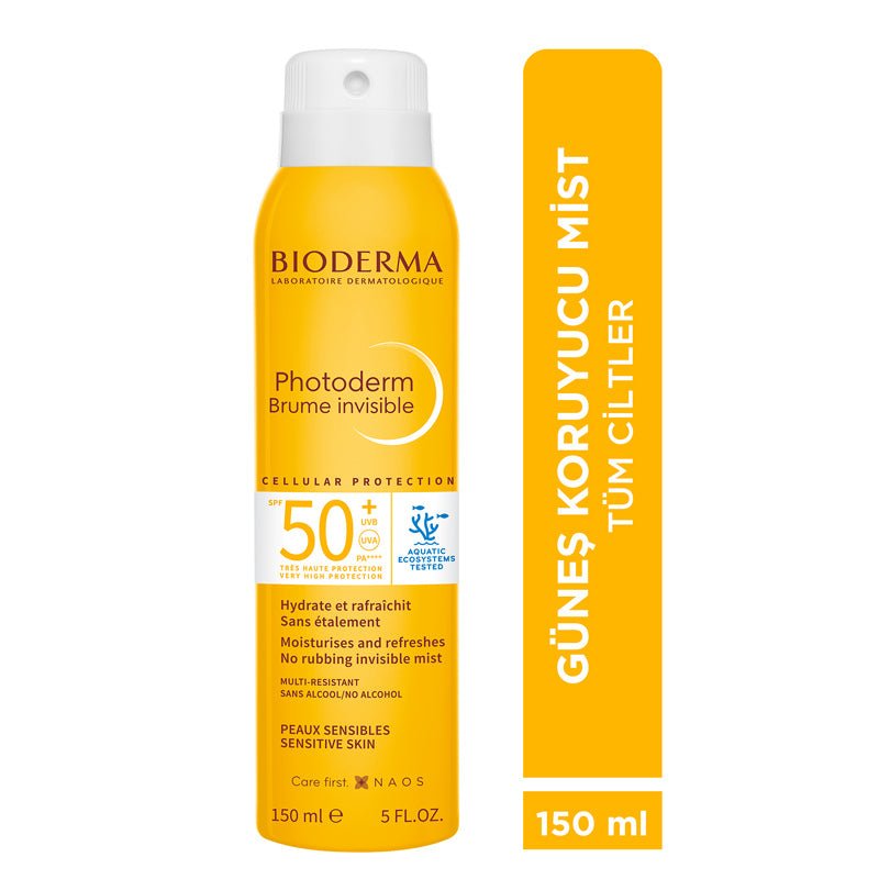 SPF 50+ Invisible Sun Mist for Face & Body - High Protection, Anti - Aging - TryAladdin
