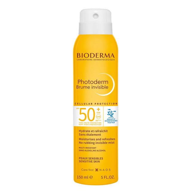 SPF 50+ Invisible Sun Mist for Face & Body - High Protection, Anti - Aging - TryAladdin