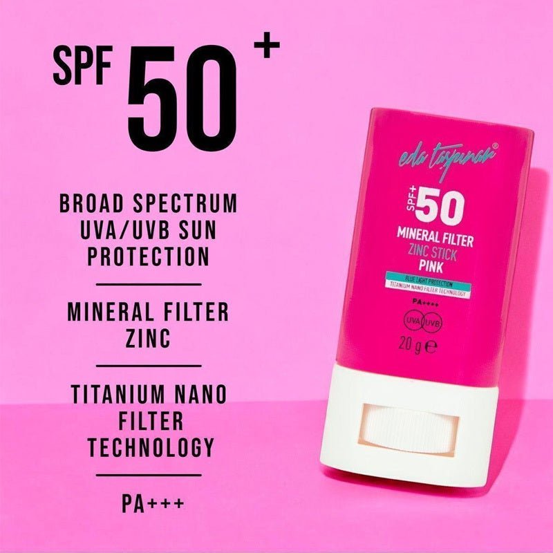SPF 50+ Mineral Zinc Face Sunscreen Stick - Blue Light & Anti - Aging - TryAladdin