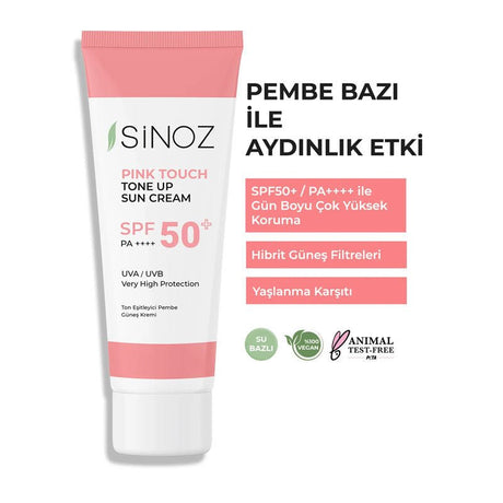 SPF 50+ PA++++ Pink Tone - Up Sun Cream - Brightening & Even Tone - TryAladdin